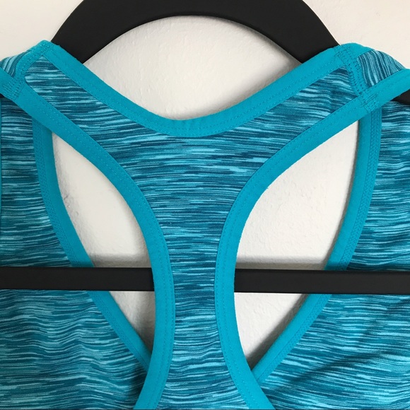 Columbia Turquoise Seamless Spacedye Sports Bra Size Medium Activewear - Picture 7 of 10